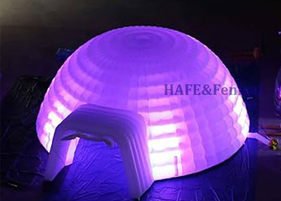 Luminous Inflatable Tent,LED Lighting Inflatable Dome Tent,Portable Inflatable Camping Tent