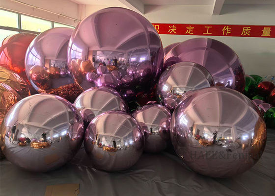 Festive Atmosphere Decoration With Double-Layer Inflatable PVC Mirror Balls In Various Colors