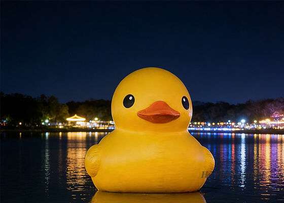 Custom-Designed Inflatable Cartoon Yellow Ducks Are Suitable For Outdoor Parks And Can Be Used On Water