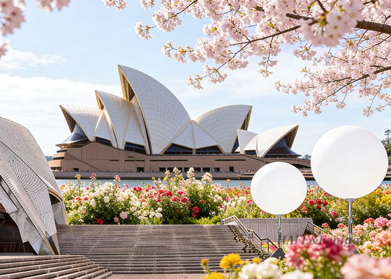 Pearl 200W LED Balloon Light, Height 0.9m To 1.6m Suitable For Event Lighting And Decoration