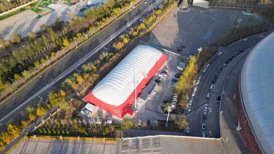 30×50m High-Safety Air-Supported Membrane Building – 1,500m² Modular Dome Solution