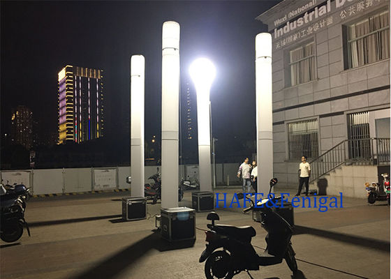 দ্রুত সমাবেশযোগ্য আউটডোর নির্মাণ ও ইভেন্টের জন্য ১১৫০W মেটাল হ্যালাইড ল্যাম্প সহ হালকা ওজনের ইনফ্ল্যাটেবল লাইট টাওয়ার
