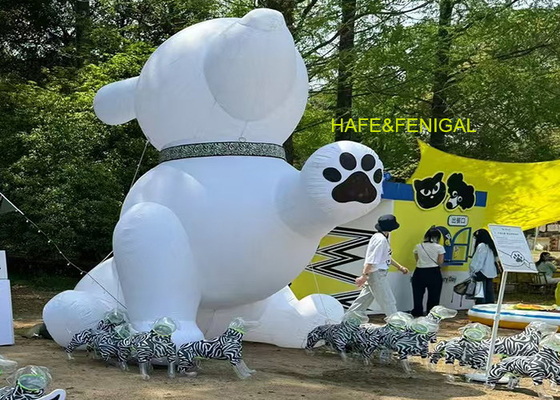 লন ইভেন্টের জন্য কাস্টম বিশাল inflatable কার্টুন কুকুর বেলুন বিপণন মিথস্ক্রিয়া