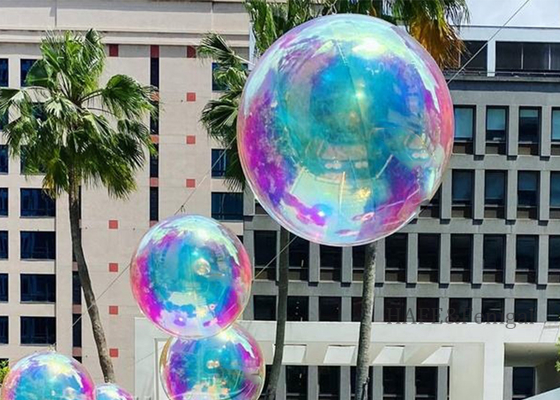 রঙিন পিভিসি inflatable আয়না বেলুন পার্টি ইভেন্ট সজ্জা ঝুলানো যাবে