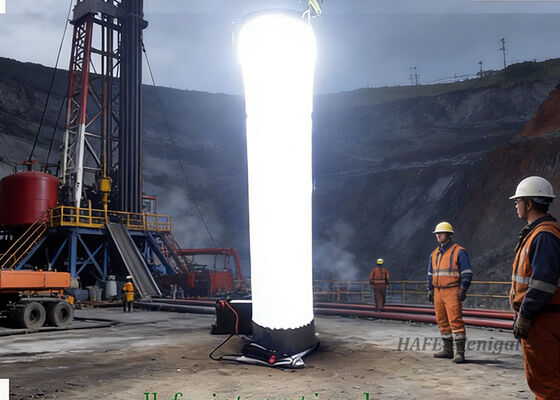 Night Outdoors Portable Inflatable Lighting Tower Emergency System 400W 1000W