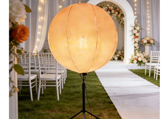 আউটডোর ইভেন্টের জন্য ডিএমএক্স কন্ট্রোল এবং কাস্টমাইজযোগ্য লোগো সহ 400W এলইডি লাইটিং বেলুন