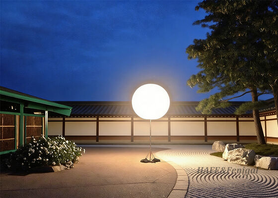 কাস্টমাইজড 400W inflatable LED সাদা গোলাকার কার্যকলাপ হালকা বেলুন ল্যাম্প