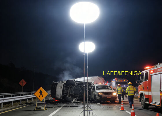 সিই সার্টিফিকেট 480W 230VAC নির্মাণ সাইটের জন্য স্ট্রিপড সহ এলইডি বেলুন লাইট