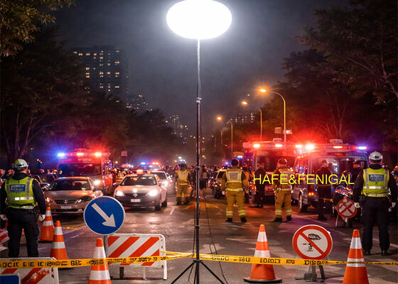 দ্রুত প্রতিক্রিয়া জন্য একটি নিয়মিত স্ট্রিপড উপর মাউন্ট LED 400w নিরাপদ বেলুন লাইট