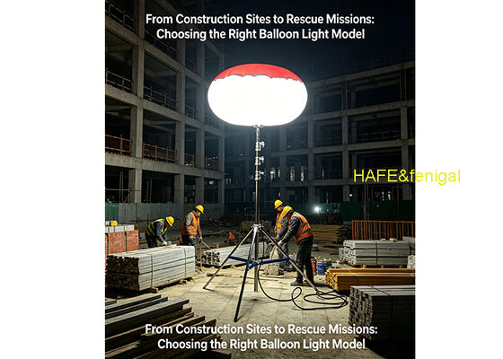 দুর্যোগ জরুরী আলো জন্য পোর্টেবল স্ট্রিপড সঙ্গে 400W LED বেলুন আলো