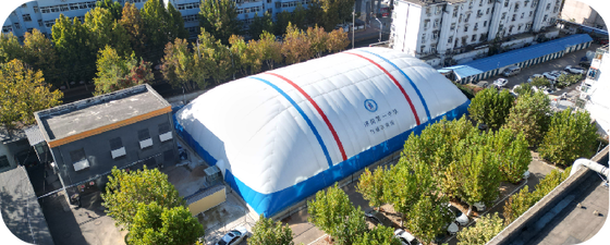 30×50m High-Safety Air-Supported Membrane Building – 1,500m² Modular Dome Solution