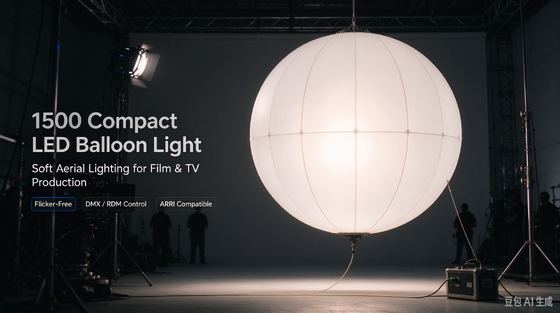 ১৫০০ LED অ্যাডজাস্টেবল কমপ্যাক্ট LED বেলুন লাইট এবং ফিল্ম প্রোডাকশনের জন্য ইনফ্ল্যাটেবল লাইটিং বেলুন