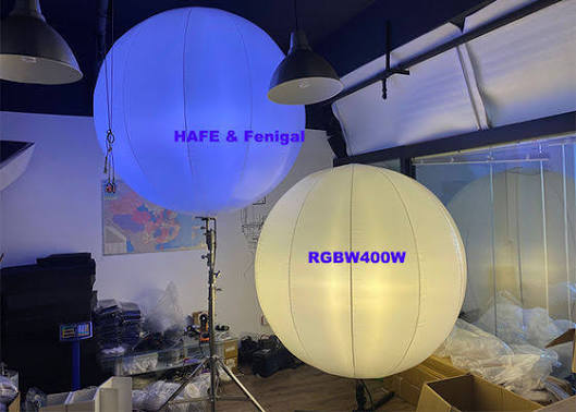 400W DMX কন্ট্রোল ইনফ্ল্যাটেবল LED লাইট ব্র্যান্ডেড ইভেন্টের জন্য কাস্টমাইজড লোগো LED বেলুন লাইট